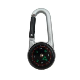 Gaira® Kompas s karabinou K6115, Barva stříbrná