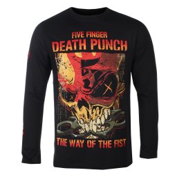 tričko pánské s dlouhým rukávem Five Finger Death Punch - The Way Of The Fist - ROCK OFF - FFDPLST40MB