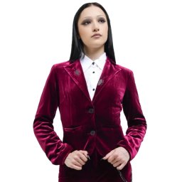 kabátek dámský (sako) KILLSTAR x BEETLEJUICE - Recently Deceased - Red - KSRA012101