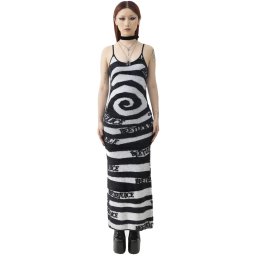 šaty dámské KILLSTAR x BEETLEJUICE - Vertigo Spiral - Black White - KSRA012105