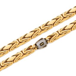 Monaco Chain Rey Pavé lock 6 mm IZ31460
