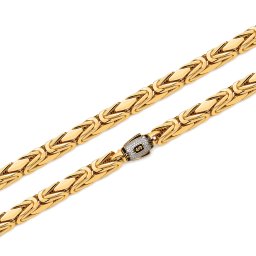 Monaco Chain Rey Pavé lock 4 mm IZ31463
