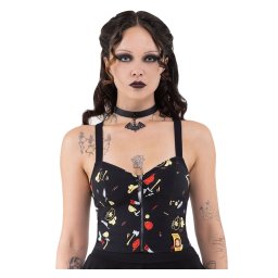 tílko dámské (top) KILLSTAR x CHUCKY - Wanna Play - Black - KSRA010938