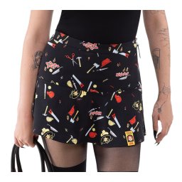 sukně dámská KILLSTAR x CHUCKY - It's Time To Play - Black - KSRA011067