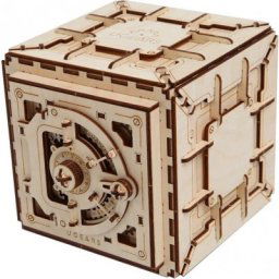 Ugears 3D dřevěné mechanické puzzle Trezor