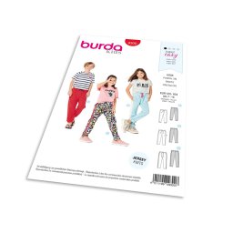 Střih Burda 9300 - Dětské tepláky