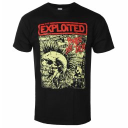 tričko pánské EXPLOITED - PUNKS NOT DEAD - BLACK - PLASTIC HEAD - PH11975