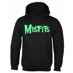 mikina pánská MISFITS - GLOW JUREK SKULL - BLACK - PLASTIC HEAD - PH8266HSW
