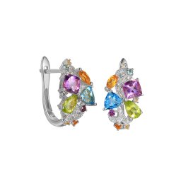 Náušnice s drahokamy 1,900 ct Dubai IZBR619AN