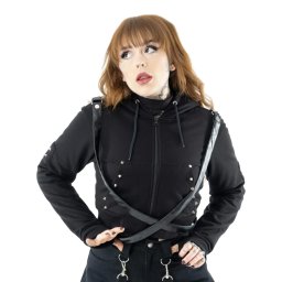 mikina dámská HEARTLESS - GOLDIE - BLACK - POI1438