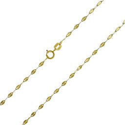 Silvego Zlatý řetízek Sunburst se zdobenými očky 2 mm - Y - TTG1180NGY