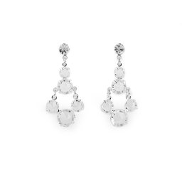 Náušnice jablonecká bižuterie, barva 3 crystal