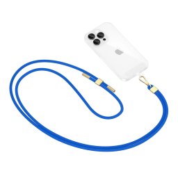 Tech-Protect C2S ROPE CROSSBODY Šňůrka / popruh na telefon - Modrá / zlatá