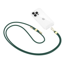Tech-Protect C2S ROPE CROSSBODY Šňůrka / popruh na telefon - Zelená / zlatá