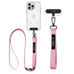 Tech-Protect C6S Rope CrossBody Šňůrka / popruh na mobil - Baby Pink