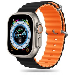 Tech-Protect Iconband PRO Apple Watch 6/7/8/9/10/SE a Ultra 1/2 44/45/46/49mm - Black/Orange