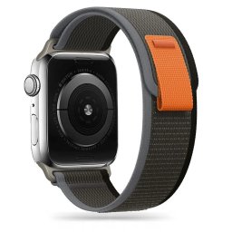 Tech-Protect Nylon Stripe Apple Watch 6/7/8/9/10/SE a Ultra 1/2 44/45/46/49mm - Black/Grey