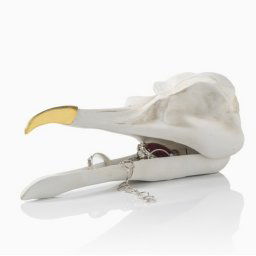 šperkovnice (dekorace) SUCK UK - BIRD SKULL - SK TIDYBIRD1