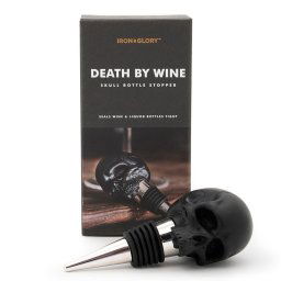 zátka na láhev SUCK UK - DEATH BY WINE BLACK - LK IAGDBWB