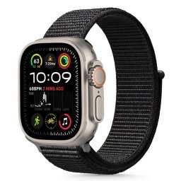 Tech-Protect Nylon Stripe Apple Watch 6/7/8/9/10/SE a Ultra 1/2 44/45/46/49mm - Black