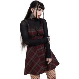 šaty dámské KILLSTAR - Sable Riot - Red/Black - KSRA011675