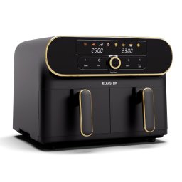 Klarstein Horkovzdušná fritéza AuraAir Color Touch, 2 komory, 10 l, 1700 W, 80 - 200 °C, 8 programů