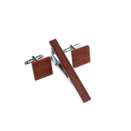 Gaira® Manžetové knoflíčky a spona na kravatu 70325, Barva červená