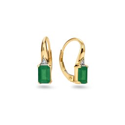 Elegantní smaragdové náušnice Lorelai KU3094