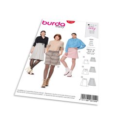 Střih Burda 6154 - Áčková sukně, mini sukně