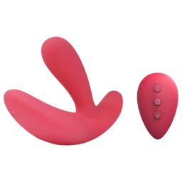 Cotoxo Saddle - vibrtor na prostatu s dlkovm ovldnm - erven
