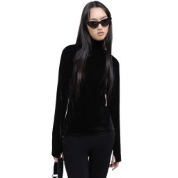 tričko dámské s dlouhým rukávem KILLSTAR - Echonova - Black - KSRA011837