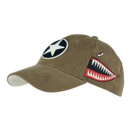 FOSTEX čepice baseball P-40 CURTISS HNĚDÁ
