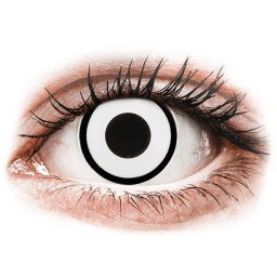 ColourVUE Crazy Lens - dioptrické (2 čočky) White Zombie