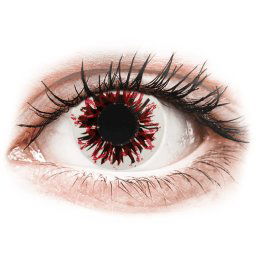 CRAZY LENS - Harlequin Black - nedioptrické jednodenní (2 čočky)