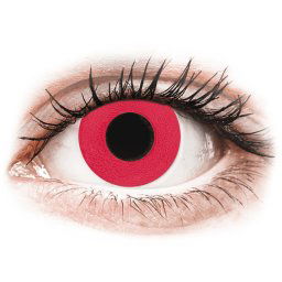 CRAZY LENS - Solid Red - nedioptrické jednodenní (2 čočky)