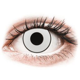 CRAZY LENS - White Black - nedioptrické jednodenní (2 čočky)