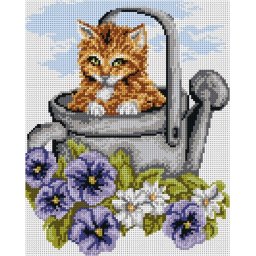 Sestava pro vyšívání křížkovým stehem Malwina 24x30cm - č. 6006