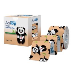 AcuTop tejp, béžový, panda, 5 cm x 5 m