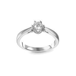 Zásnubní diamantový prsten z bílého zlata Marleigh IZBR1422A