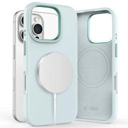 Pouzdro Tech-Protect Silicone Pure MagSafe iPhone 16 Pro Max - Sky Blue