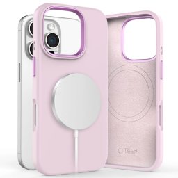 Pouzdro Tech-Protect Silicone Pure MagSafe iPhone 16 Pro - Pink Pearl
