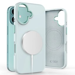 Pouzdro Tech-Protect Silicone Pure MagSafe iPhone 16 - Sky Blue