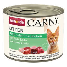 Animonda Carny Kitten 200g hovězí, kuře, králík