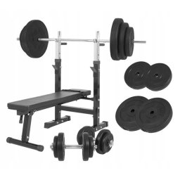 Gorilla Sports Kulturistická sada 3v1 120 kg