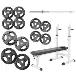 Gorilla Sports Kulturistická sada 3v1 100 kg