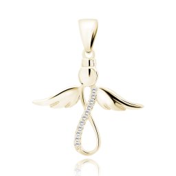 Lafira stříbrný přívěsek Anděl Infinity Gold Z1735CGW