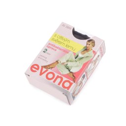 Silonové ponožky 20den 2 páry, barva 2 černá