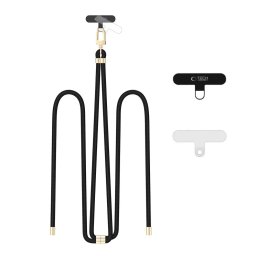 Tech-Protect C7S ROPE CROSSBODY Šňůrka / popruh na telefon - BLACK/GOLD