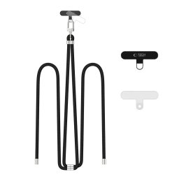 Tech-Protect C7S ROPE CROSSBODY Šňůrka / popruh na telefon - BLACK/SILVER