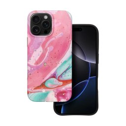 Pouzdro Forcell F-Protect Mirage MagSafe iPhone 16 Pro Max - pink marble